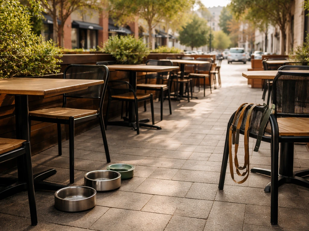 Dog-friendly Fort Point Valencia patio in San Francisco with outdoor seating and a welcoming setup